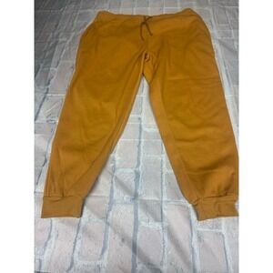 Range Men's Joggers‎ Pants Mustard Yellow 4X Elastic Waist Drawstring Sweatpants